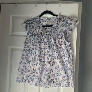Loft floral winged blouse
